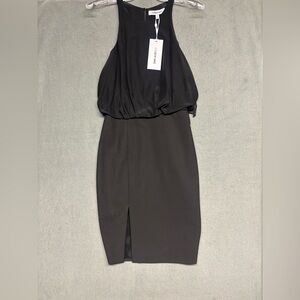 Elizabeth and James Black Sleeveless Dress Size 4 NWT Cocktail Sheath